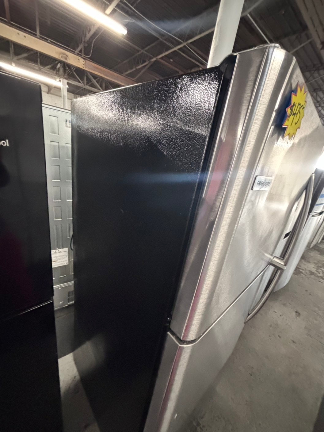 >frigidaire 21cu.ft -top freezer refrigerator stainless steel used-refurbished 30” #RSS1GHL