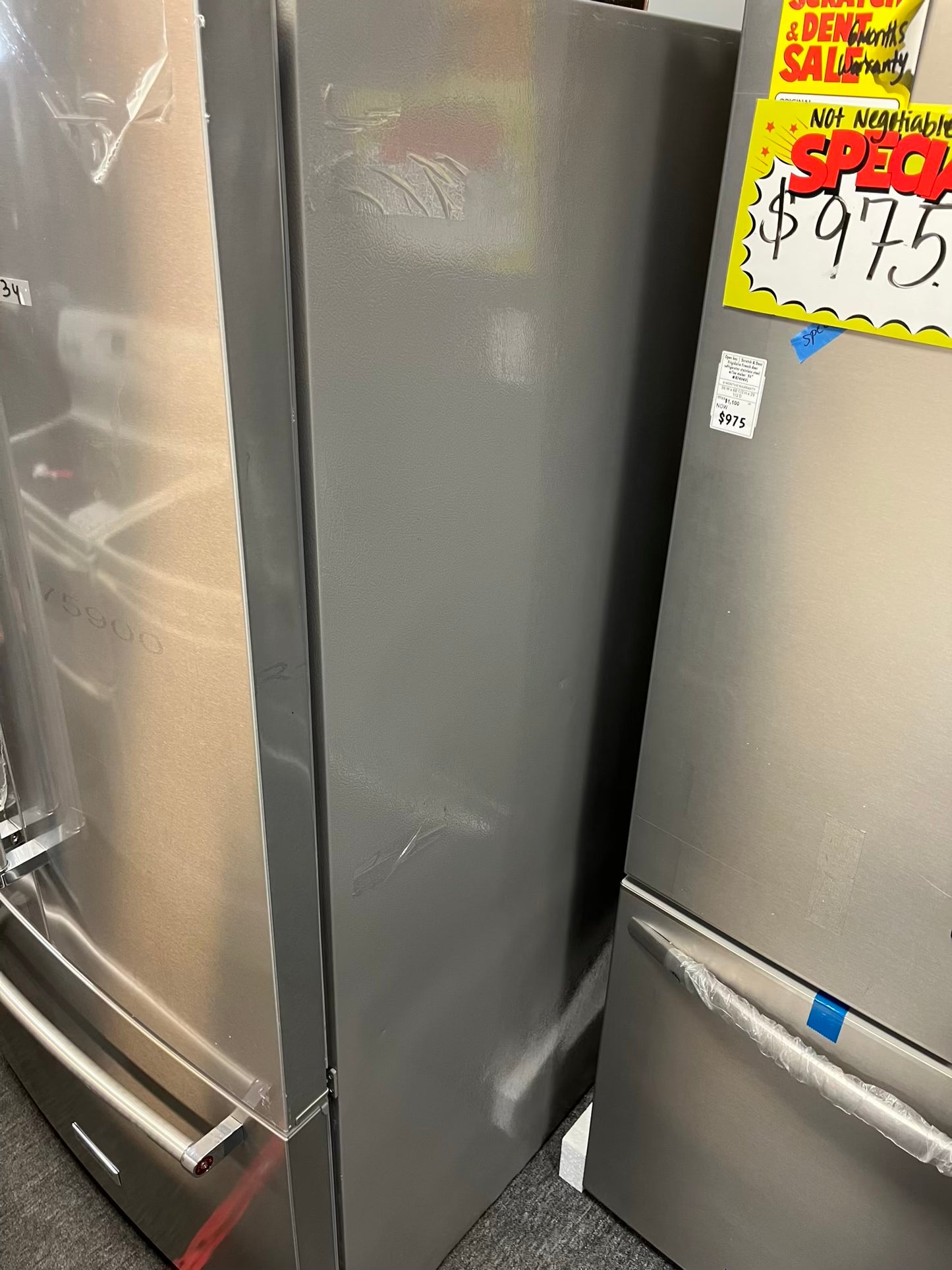 Open box | Scratch & Dent kitchenAid French door refrigerator stainless steel w/ice & water dispenser 36" # RF493JB