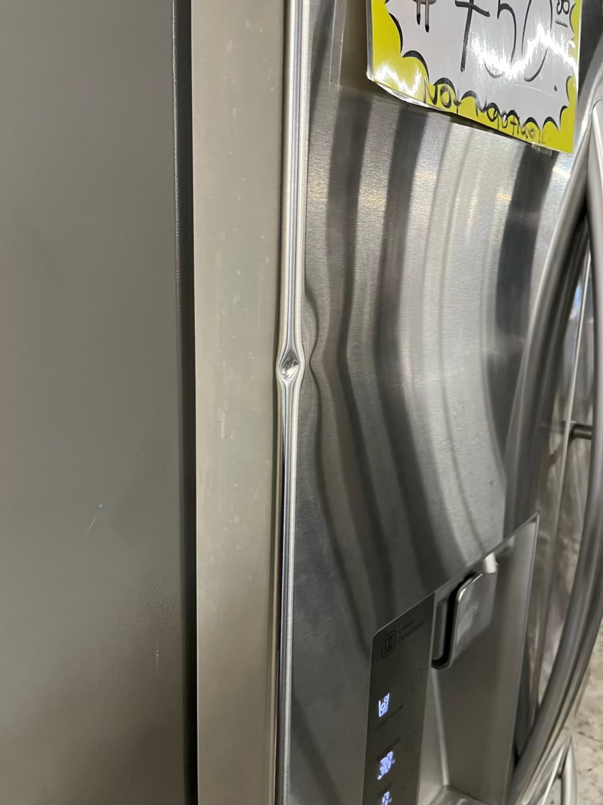 LG French door refrigerator Showcase stainless steel w/ice water dispenser 36" Refurbished #RF735SB