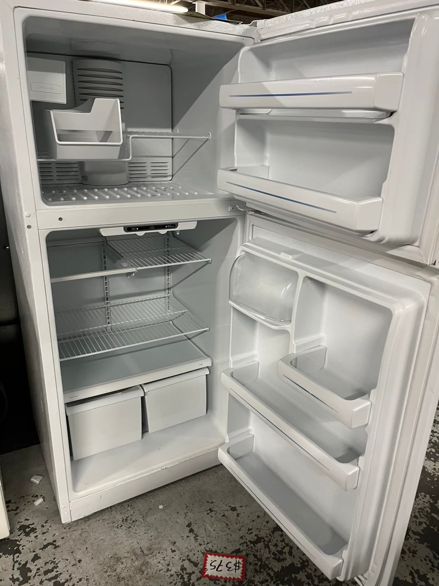- GE Top freezer Refrigerator white | Item number #RF663VB 30” in Refurbished