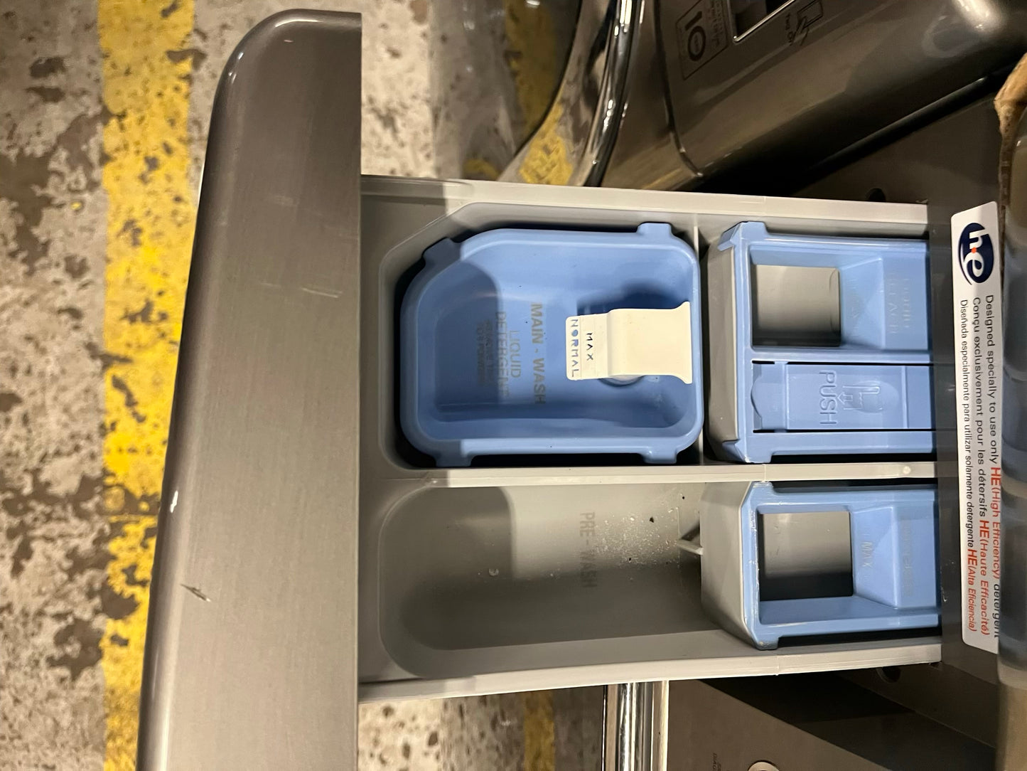 LG washer & dryer set GAS front load jumbo size stackable stainless steel drum 29" #WD186RB Refurbished
