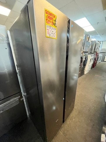 Open box 🔥Flash Sele🔥| Scratch & Dent Frigidaire side x side refrigerator stainless steel 36" 21.4 cu.ft. #RF259L