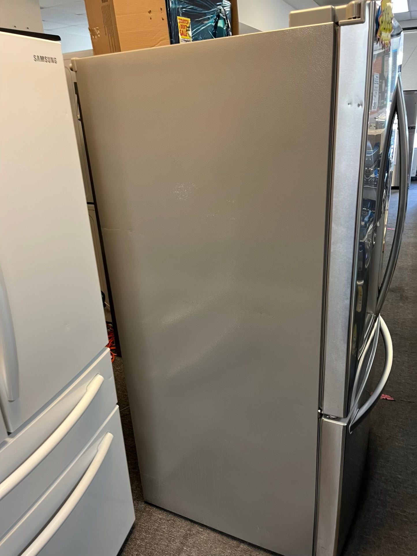 Used | Refurbished LG french door refrigerator stainless steel w/ice water dispenser 36" #RF504DL
