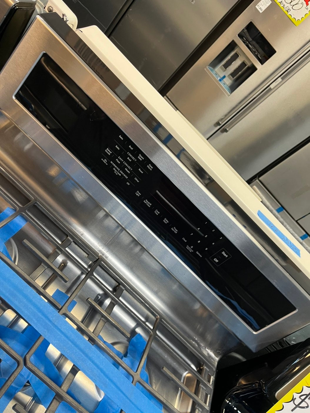 Refurbished KitchenAid GAS range stainless steel 5 burner convection broil Easy convection bake roast broil Steam bake Aqualift self clean 30" #GGP29L