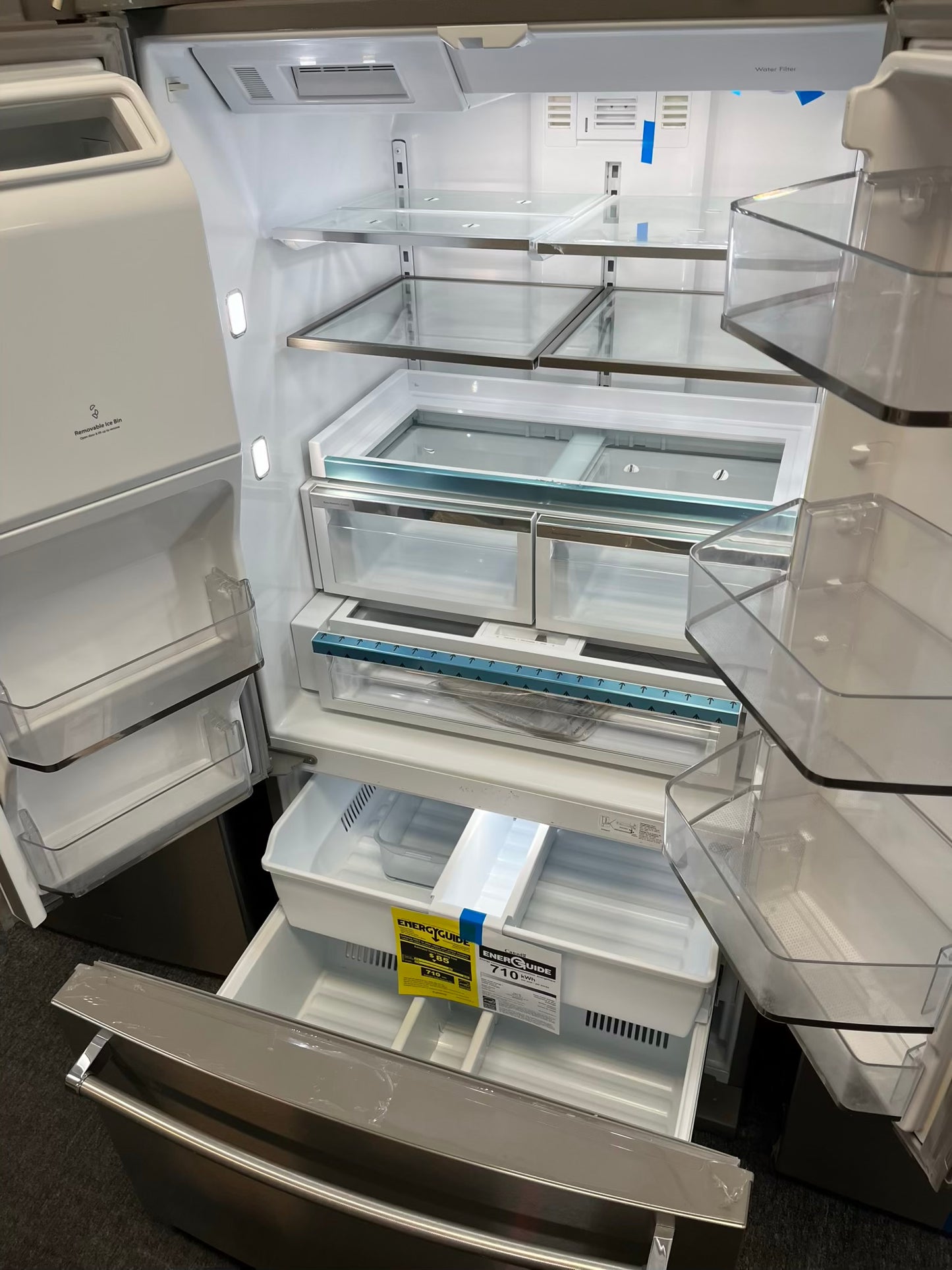 Open box | Scratch & Dent kitchenAid French door refrigerator stainless steel w/ice & water dispenser 36" # RF493JB