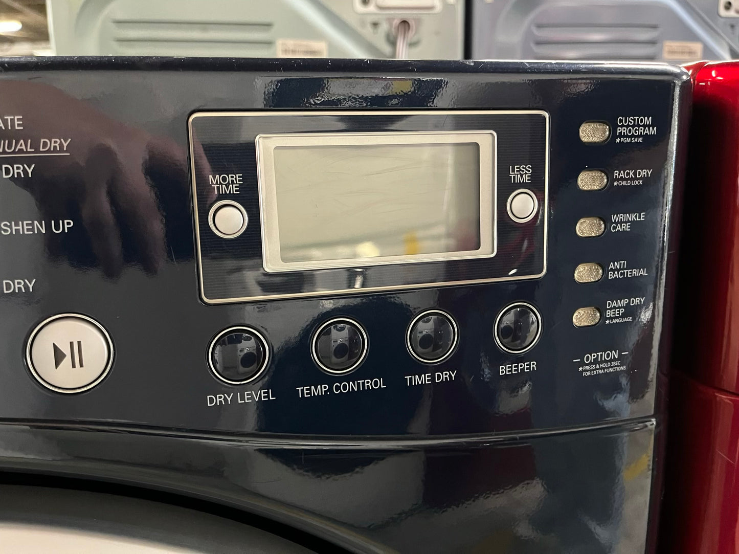 LG front load stackable electric 220v dryer in navy blue 27" #ED401GB