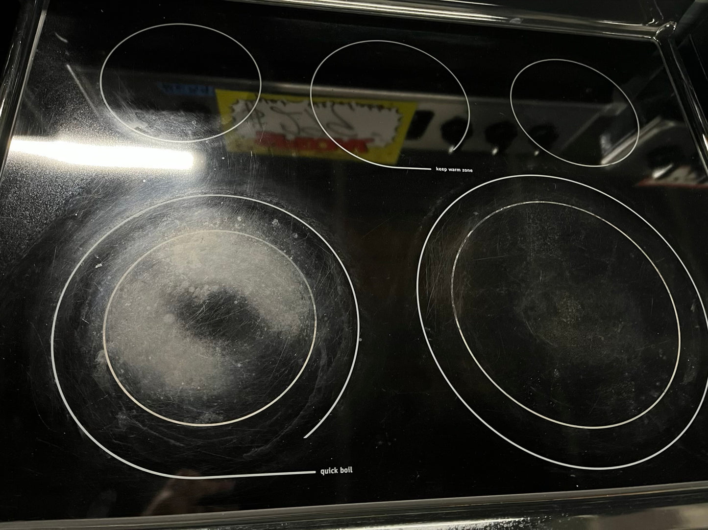 Frigidaire Gallery electric range stainless steel 5 burner warm zone bake broil self clean 30” item number #ER934KB