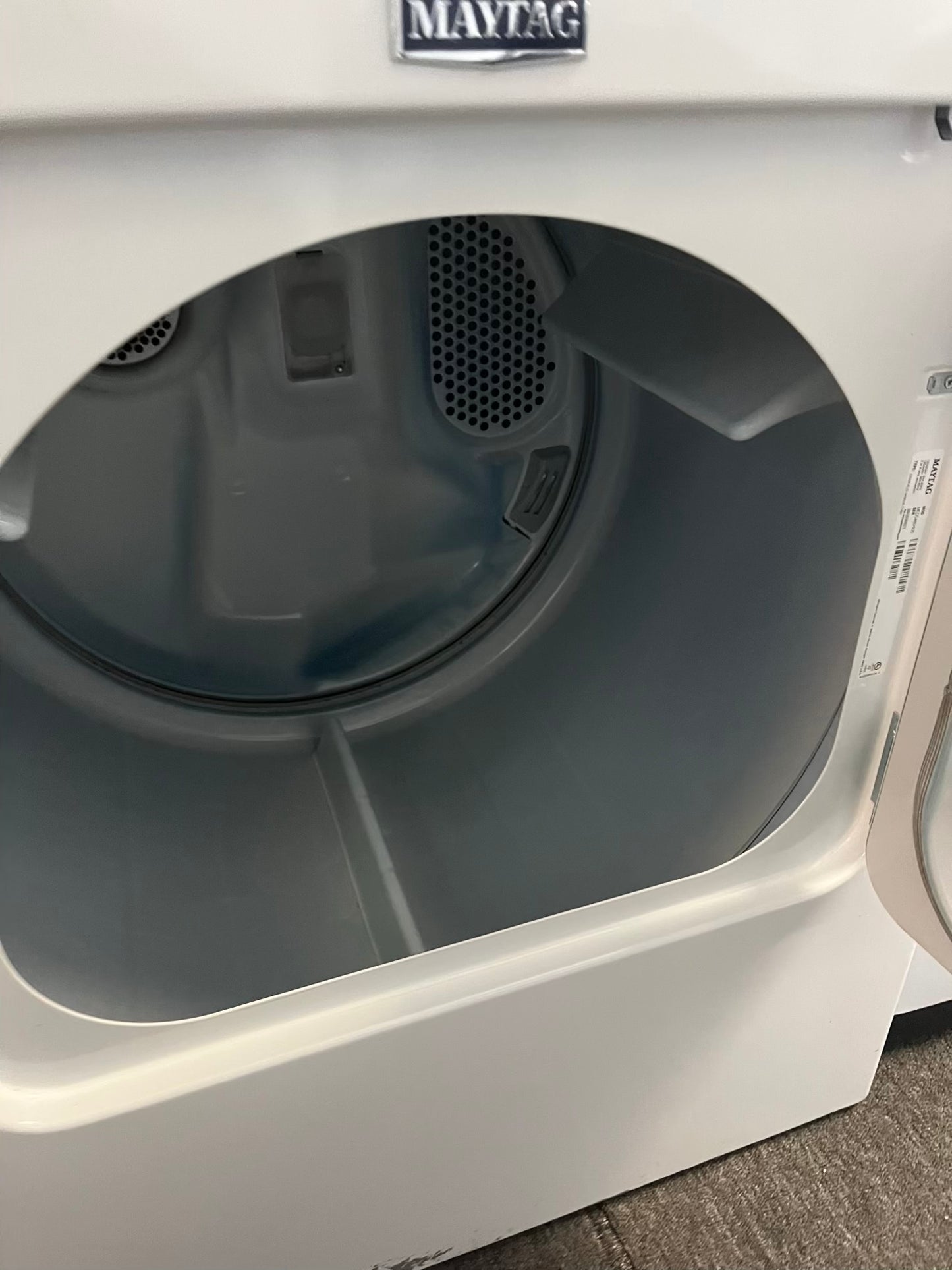 - Maytag Top load washing machine side x side large stainless steel drum w/agitator & electric dryer 220v set 29" Refurbished #W001KB