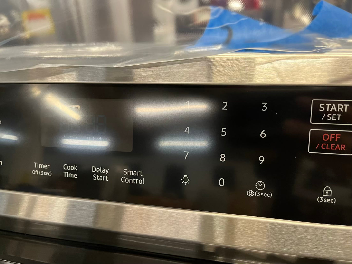Open box Samsung electric range 220v bake broil self clean steam clean dehydrate stainless steel 30" #ER274DB