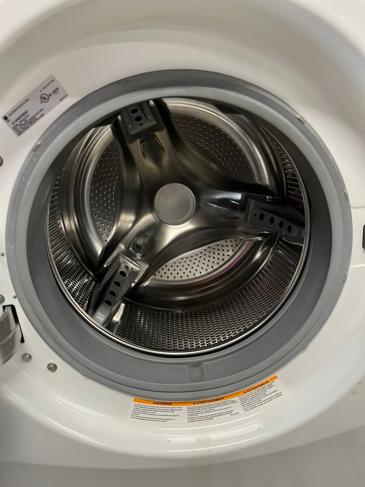 LG GAS washer & dryer set front load stackable in white 30" in Refurbished #WD928HB