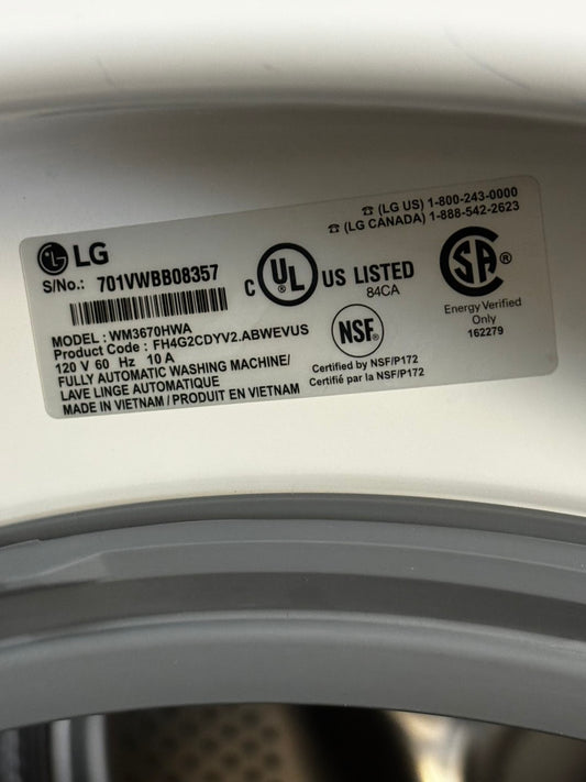 -📢black Friday sale 🦃 LG front load steam washer 4.5cu.ft large capacity stainless steel drum used-refurbished #FW4556L