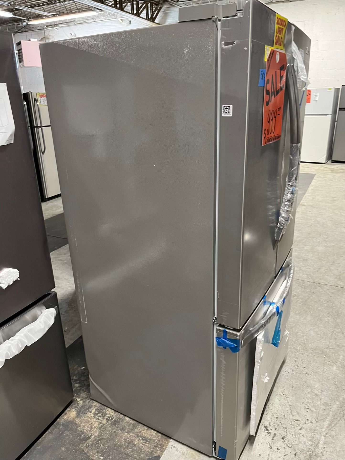 Open Box 📦 Frigidaire French Door Refrigerator stainless steel w/ice maker & water dispenser inside - Item number #RF652KB 36” in