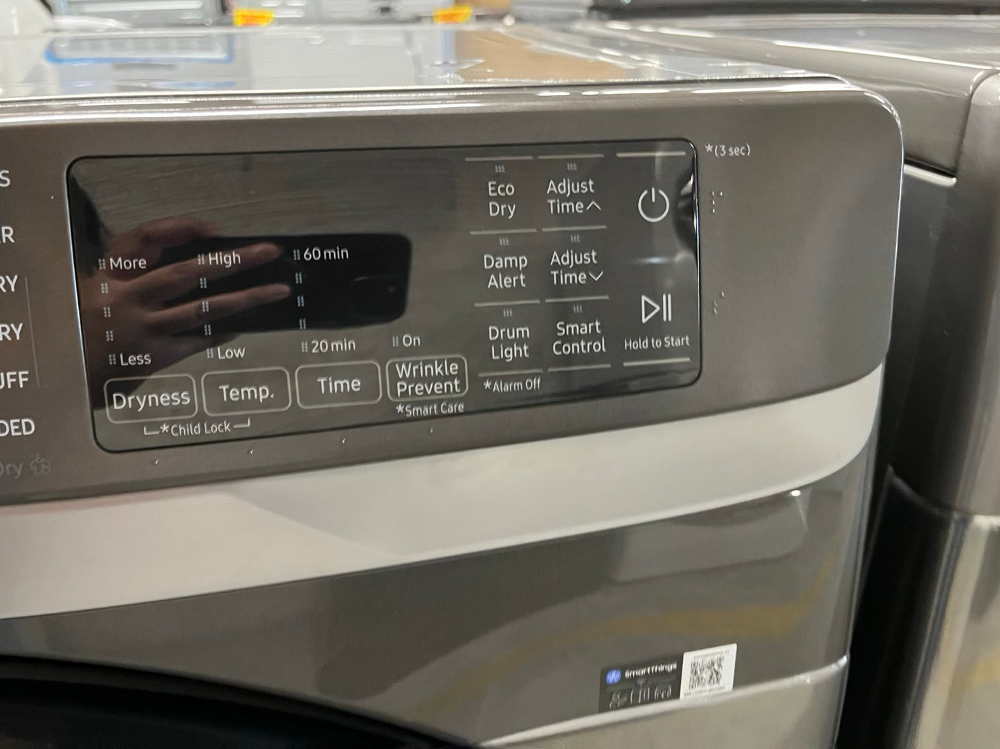 Open box | scratch & Samsung front load stackable dryer electric 220v stainless steel large capacity #ED398NB