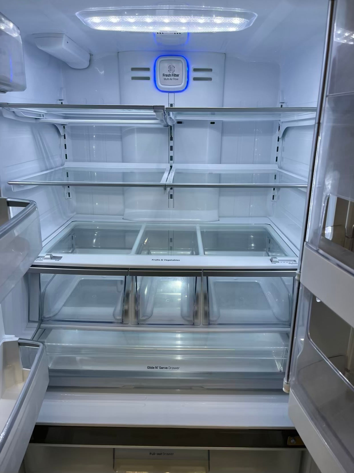 LG French door refrigerator Showcase stainless steel w/ice water dispenser 36" Refurbished #RF735SB