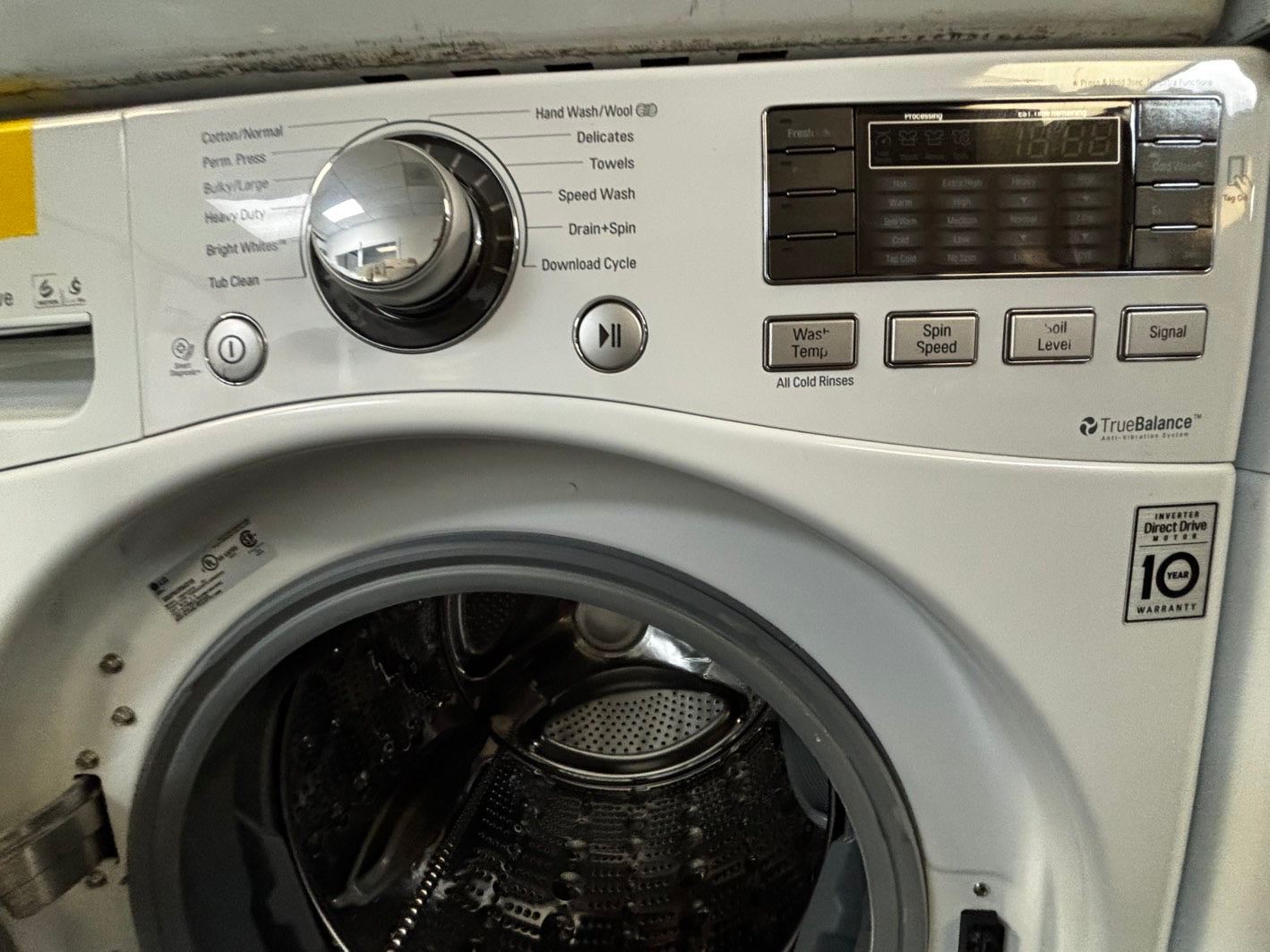 -📢black Friday sale 🦃 LG front load steam washer 4.5cu.ft large capacity stainless steel drum used-refurbished #FW156L