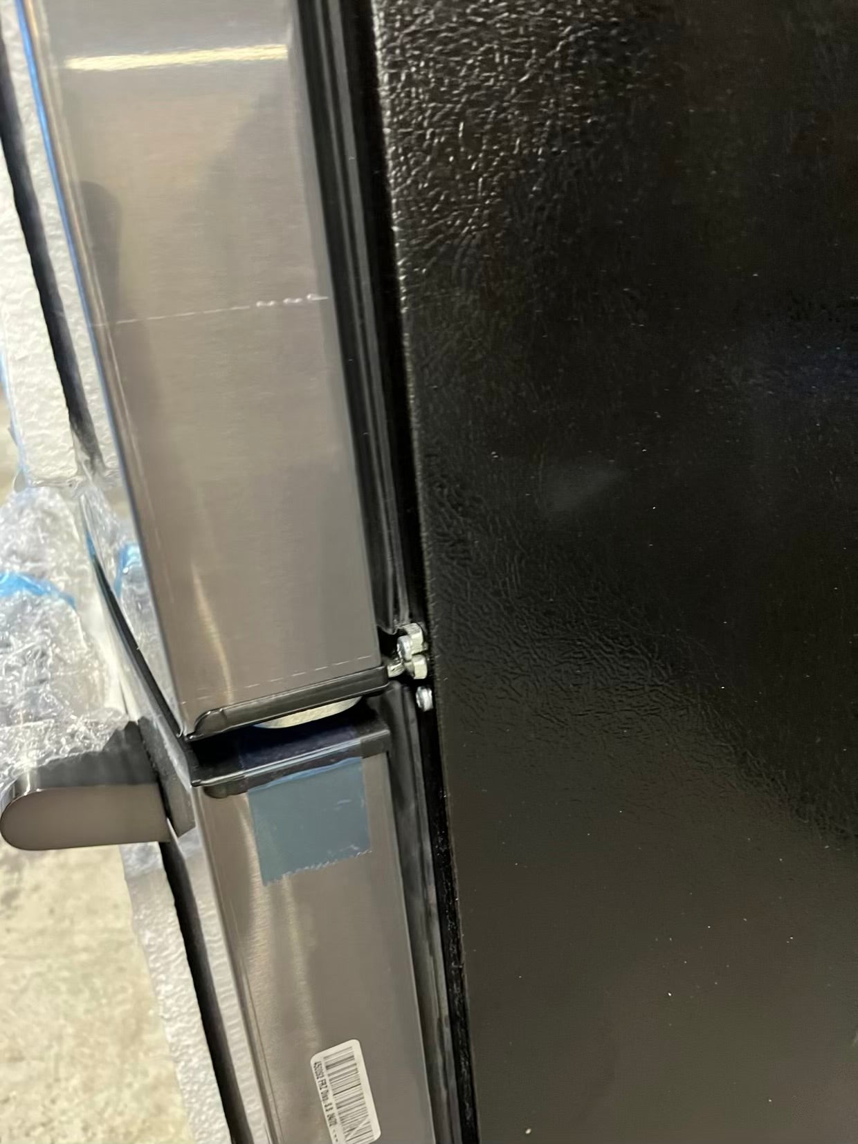 Open Box Ikea French door refrigerator slate counter depth w/ice water dispenser 36" #RF493YB-TR