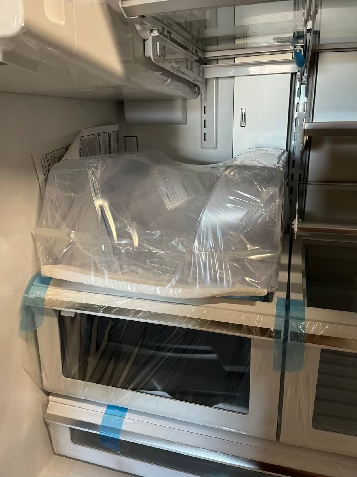 Open Box Ikea French door refrigerator slate counter depth w/ice water dispenser 36" #RF493YB-TR