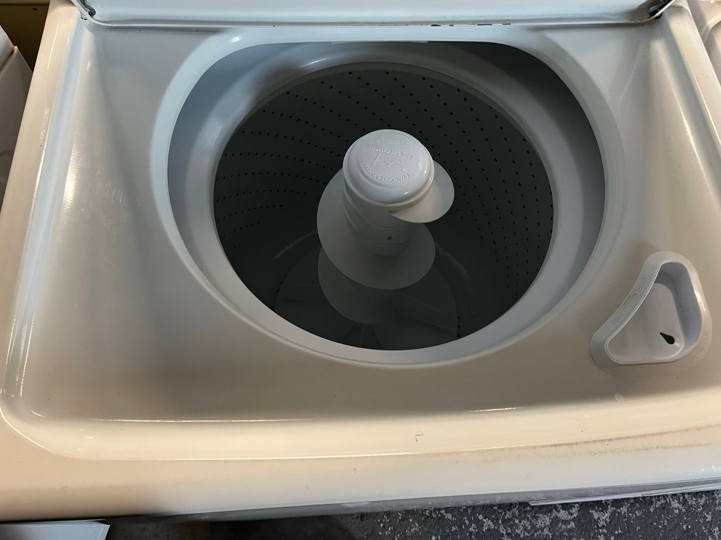 - Maytag electric washer & dryer 220v set top load side by side #WD7789MB