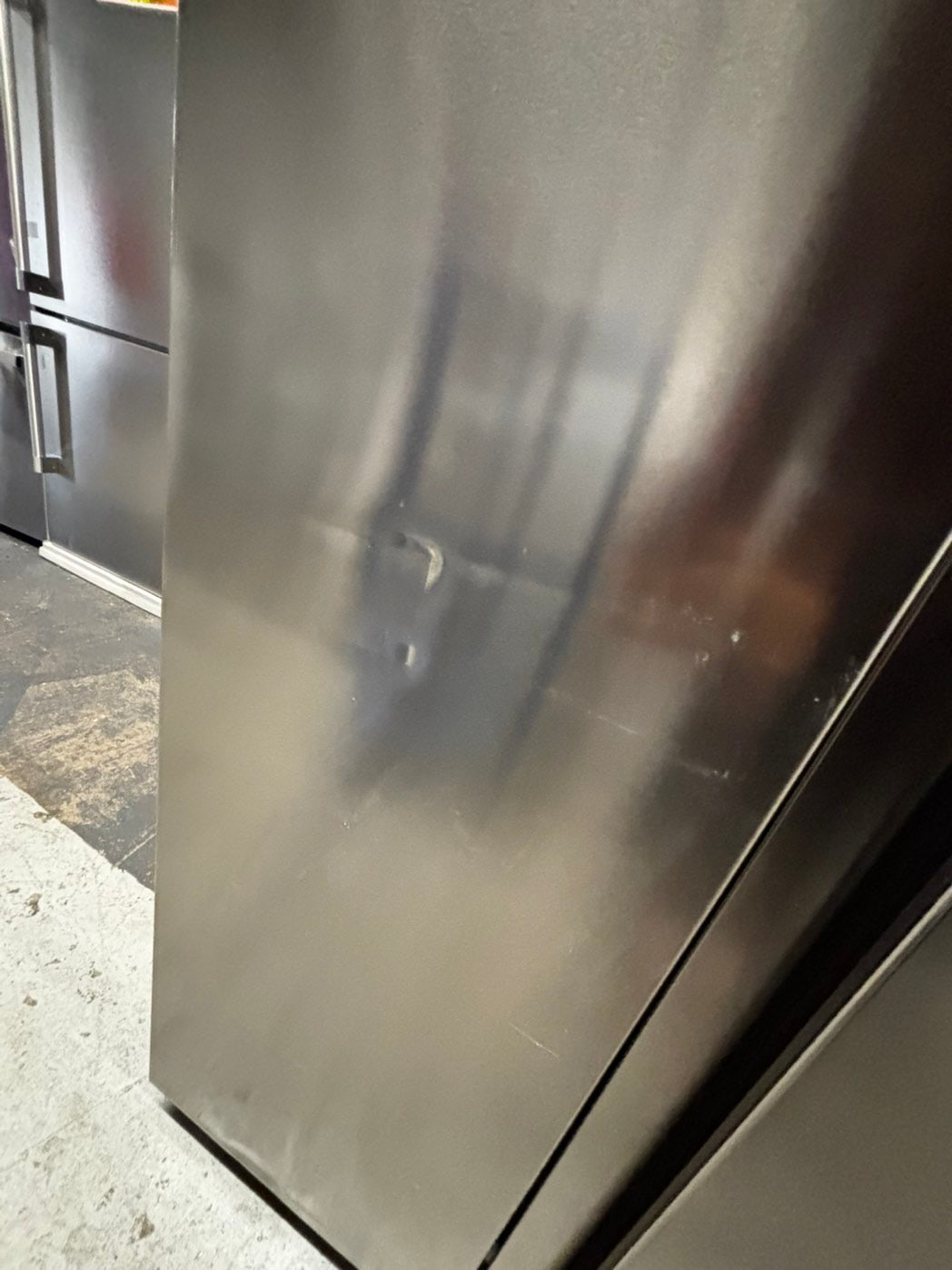 Open box | Scratch & Dent Frigidaire counter depth side x side refrigerator stainless steel w/water & Ice dispenser 35.5" 2”wide 21.4cu.ft. #RF225CB
