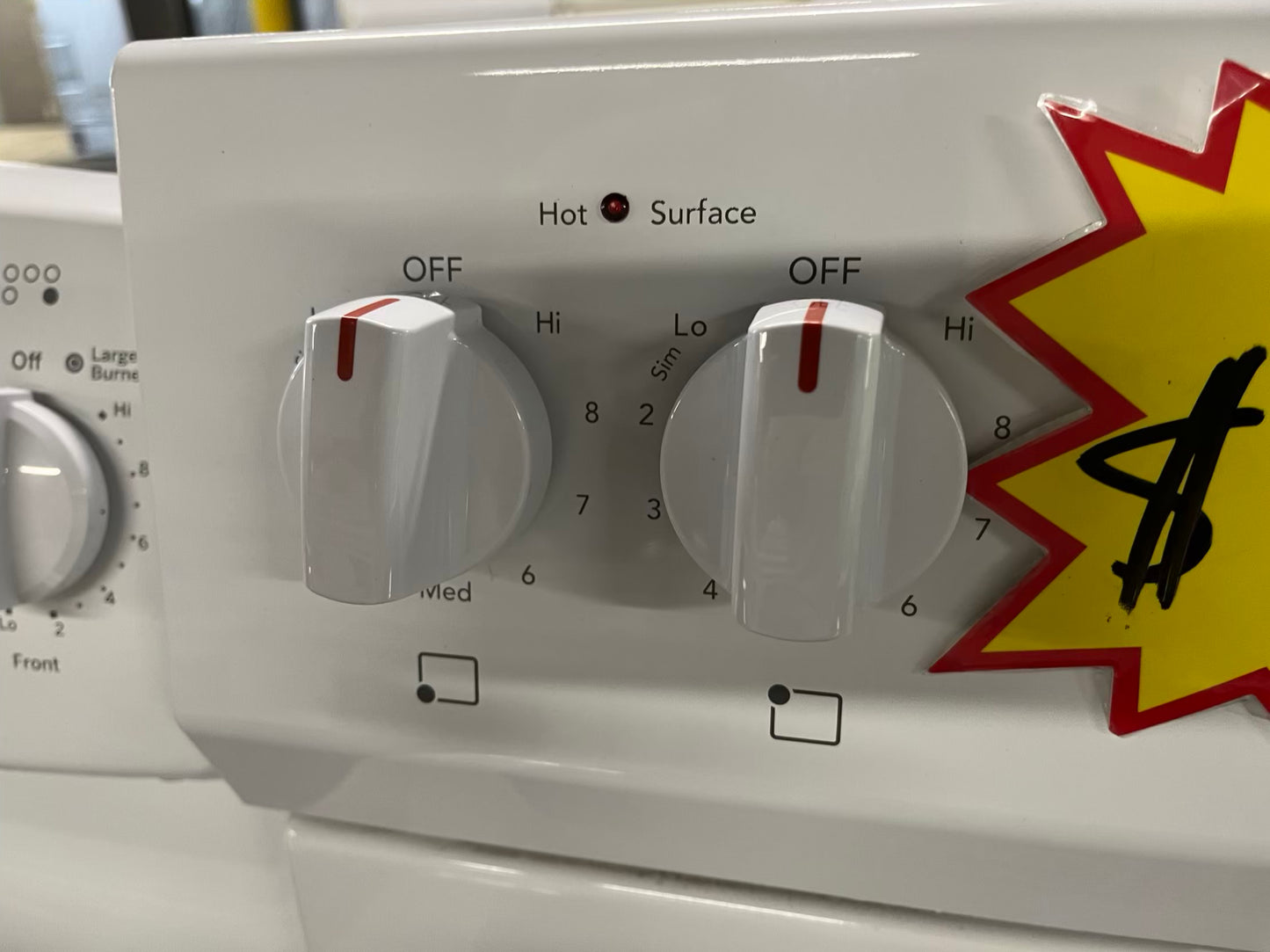 Frigidaire electric range 220v bake broil in white Refurbished 30" #ER402UB