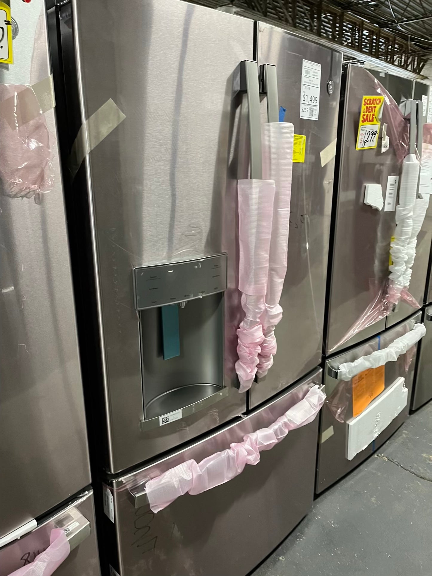 Open Box 📦 GE French Door Refrigerator stainless steel w/ice water dispenser - Item number #RF633A 36” in