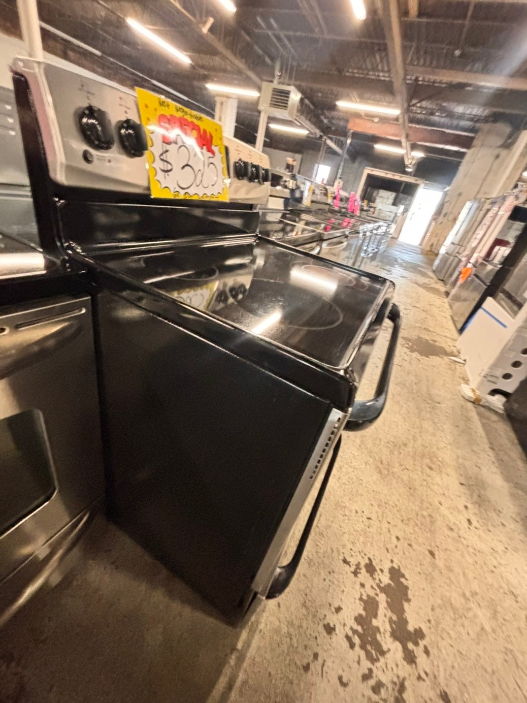 >sale🔥 Kenmore Glass Top electric stove bake broil 5 burner convection oven Self clean 30” stainless steel used-Refurbished #KEUP21B