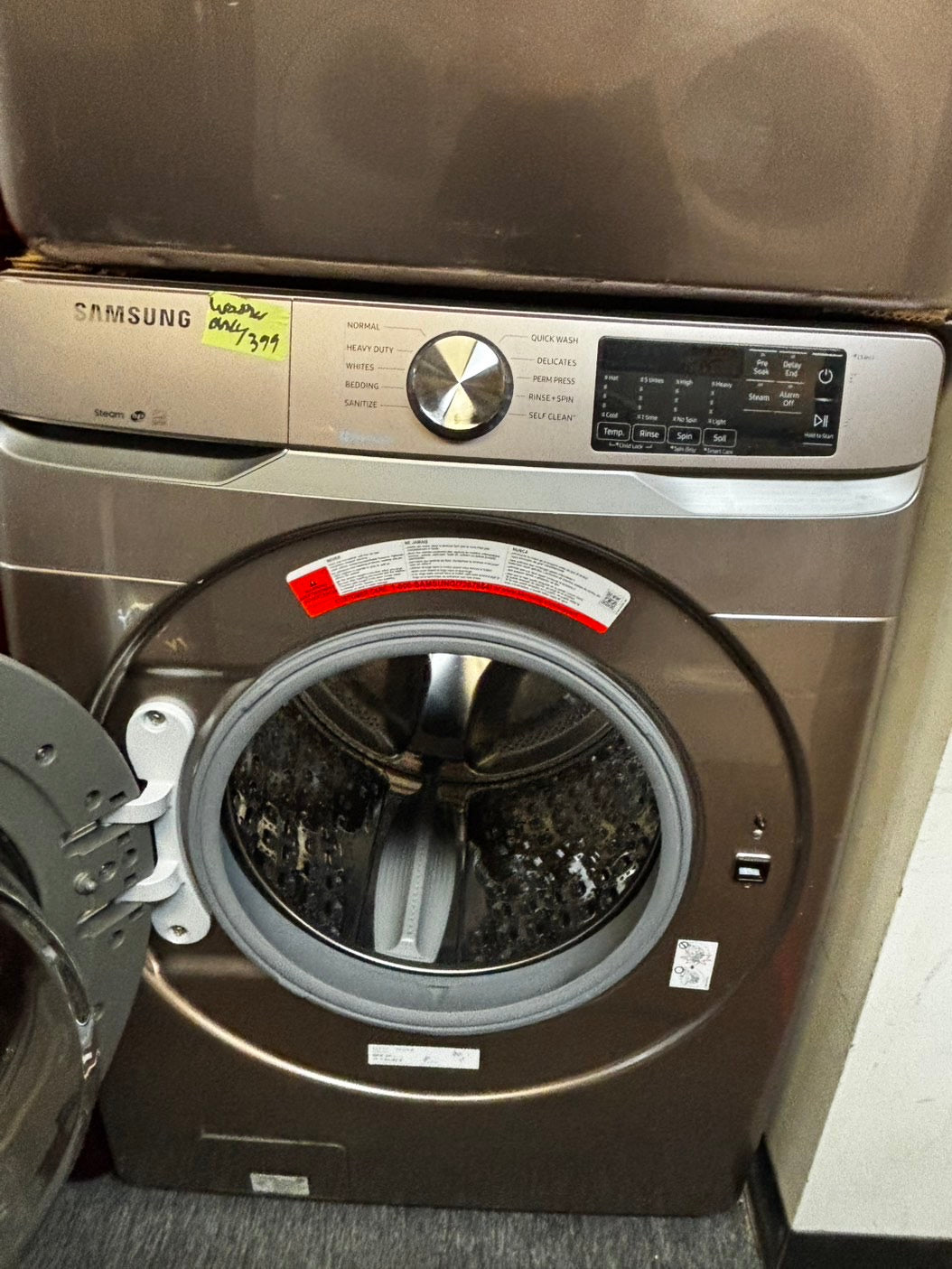 Samsung Tuscan 27” 4.5cu.ft large capacity front load washing machine steam cycle stackable or side by side  #SW547IL