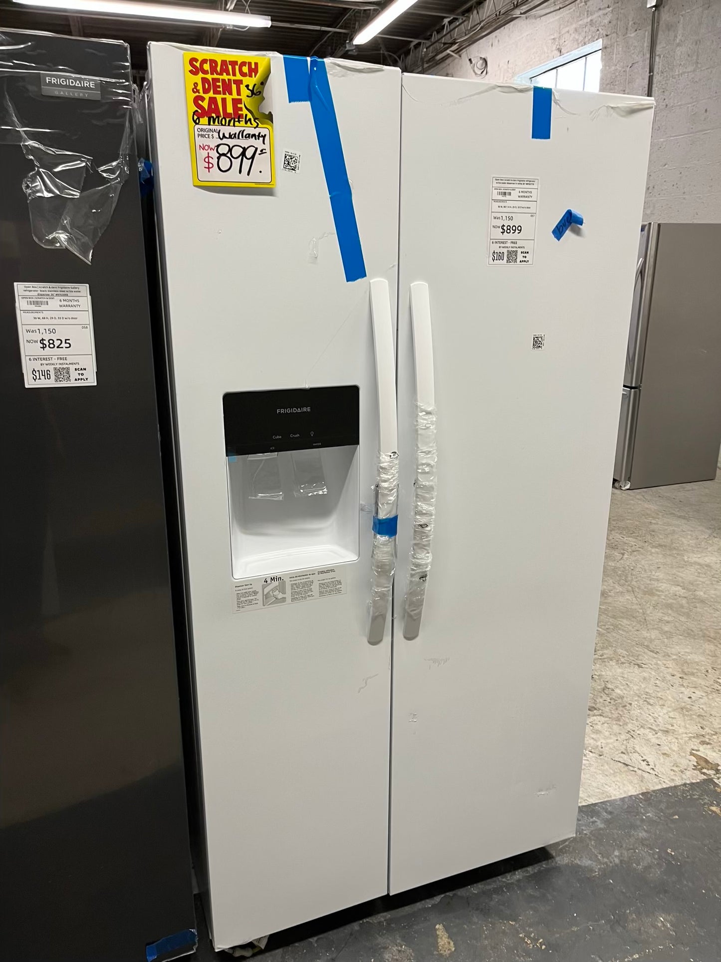 Open Box 📦 | scratch & dent Frigidaire refrigerator w/ice water dispenser in white 36" #RF837YB