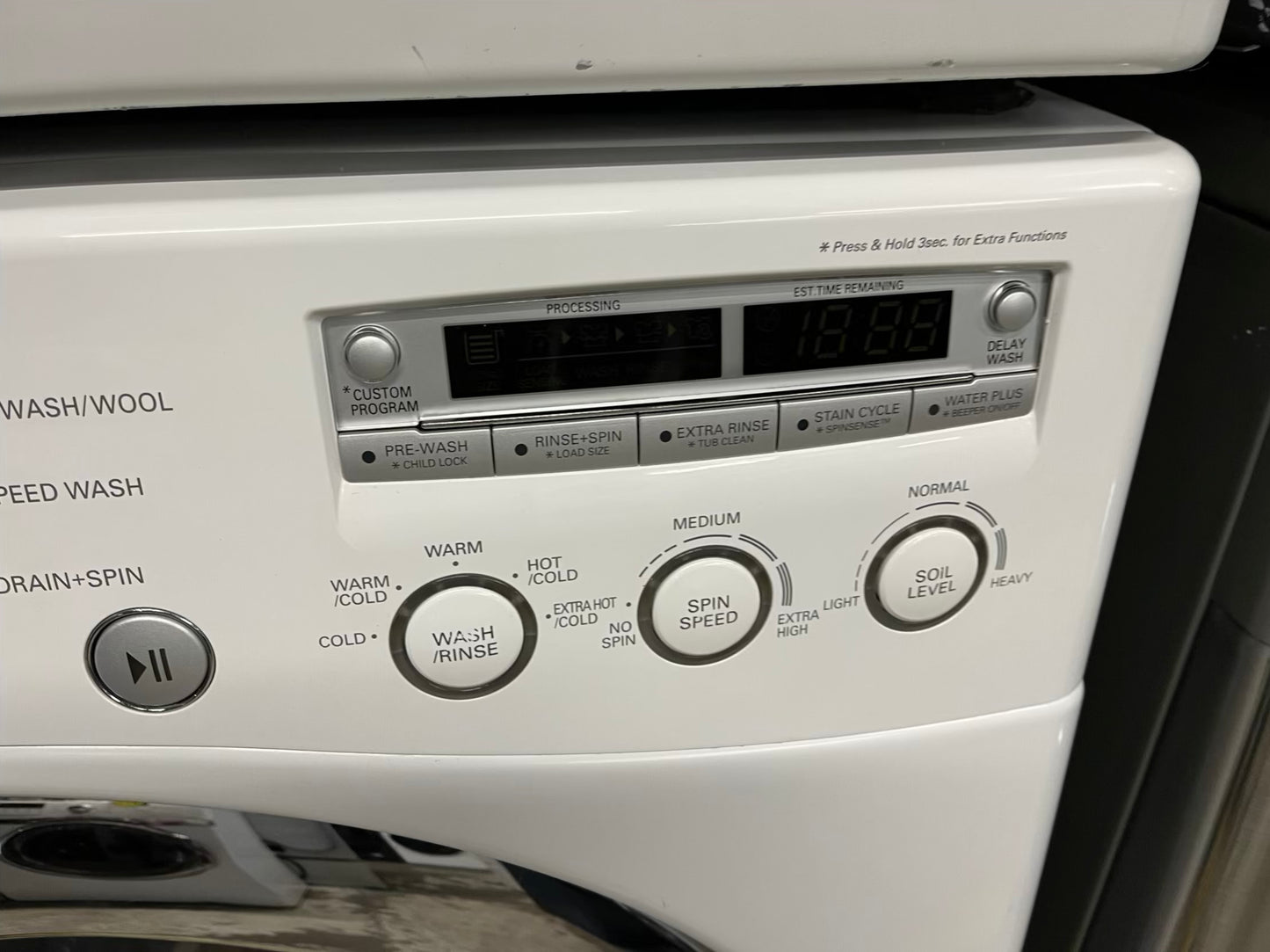 LG GAS washer & dryer set front load stackable in white 30" in Refurbished #WD928HB