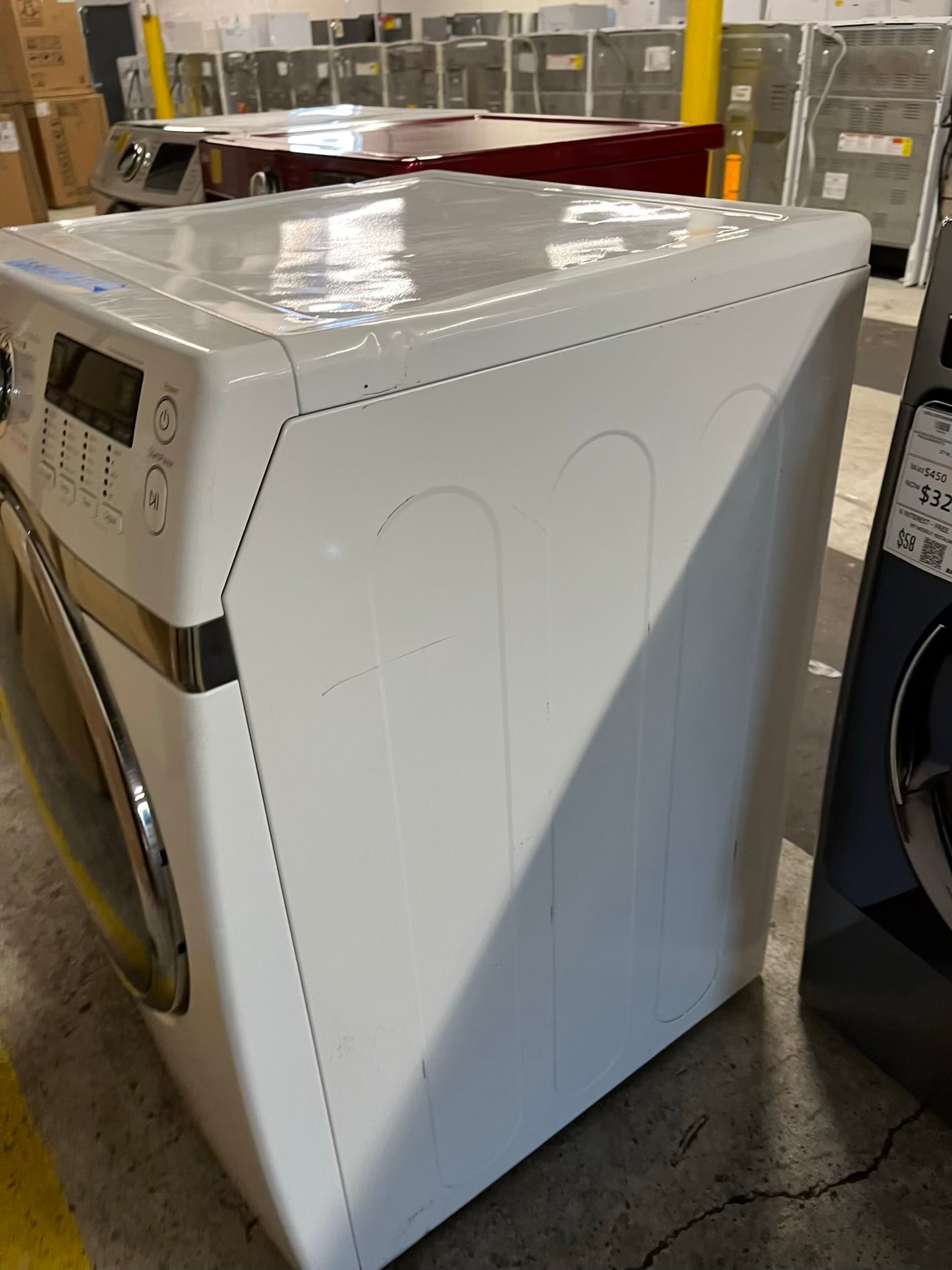 Samsung front load stackable electric 220v dryer in white 27" #ED419PB