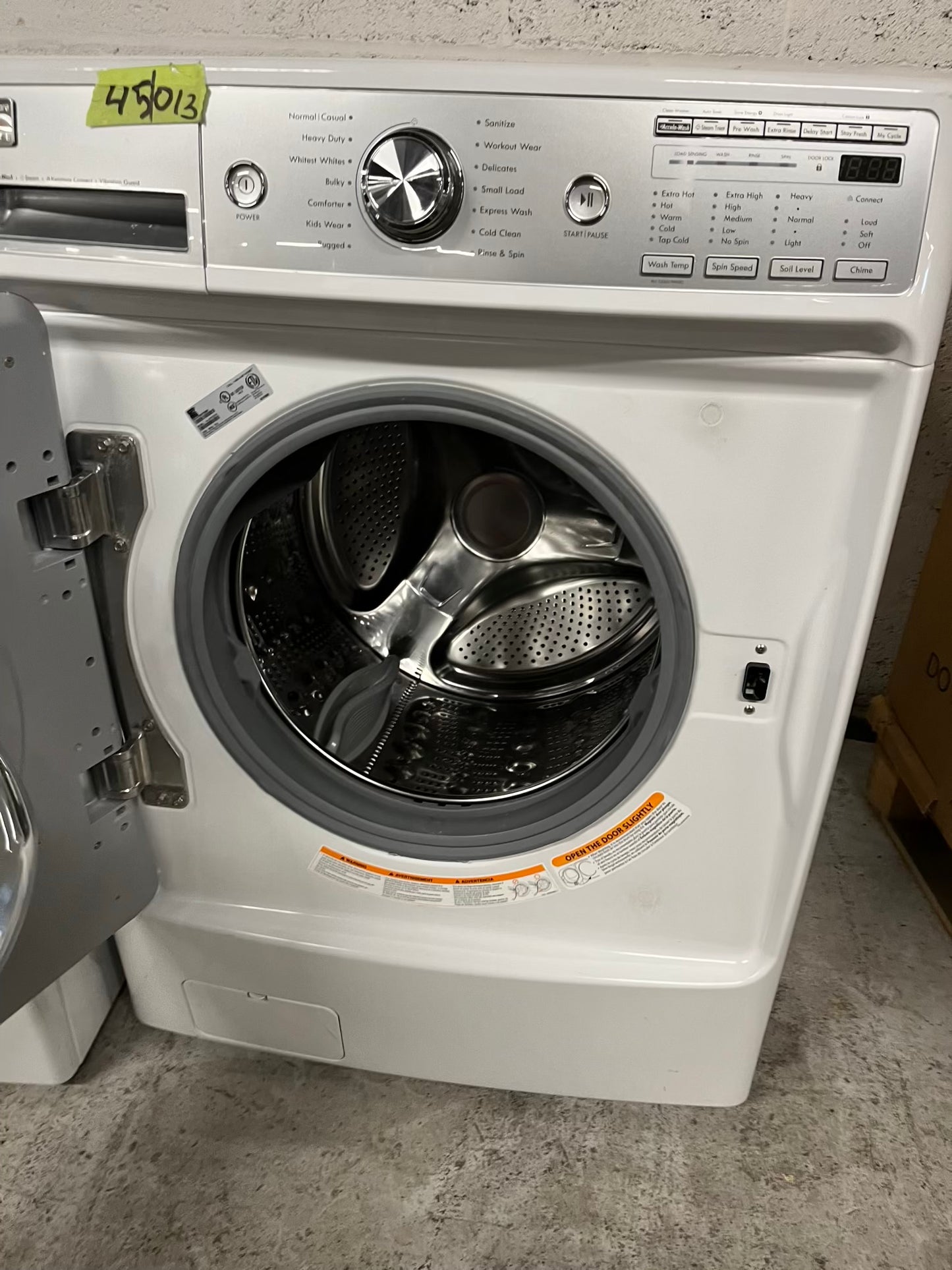 Kenmore Elite front load washing machine large capacity stainless steel drum stackable 29" #W406VB