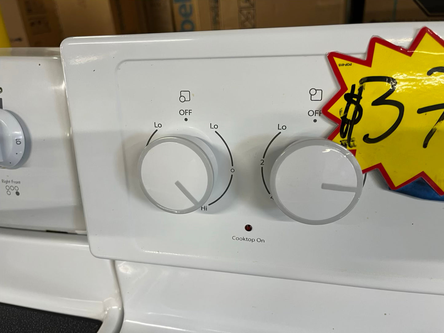 Whirlpool electric 220v range 4 burner bake broil in white Refurbished 30" #ER941DB