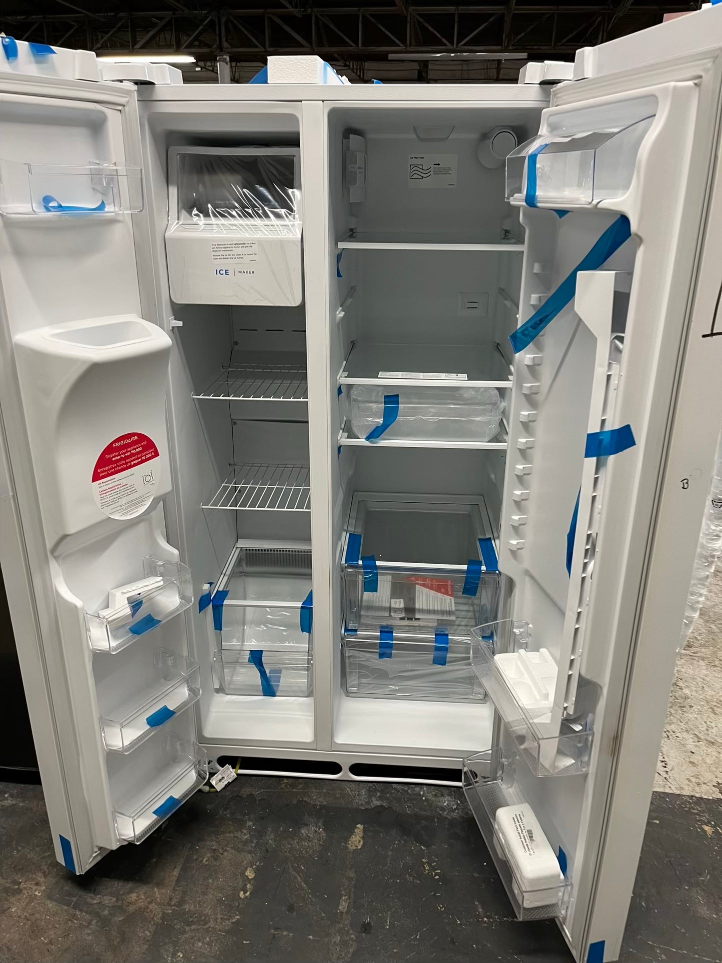 Open Box 📦 | scratch & dent Frigidaire refrigerator w/ice water dispenser in white 36" #RF837YB
