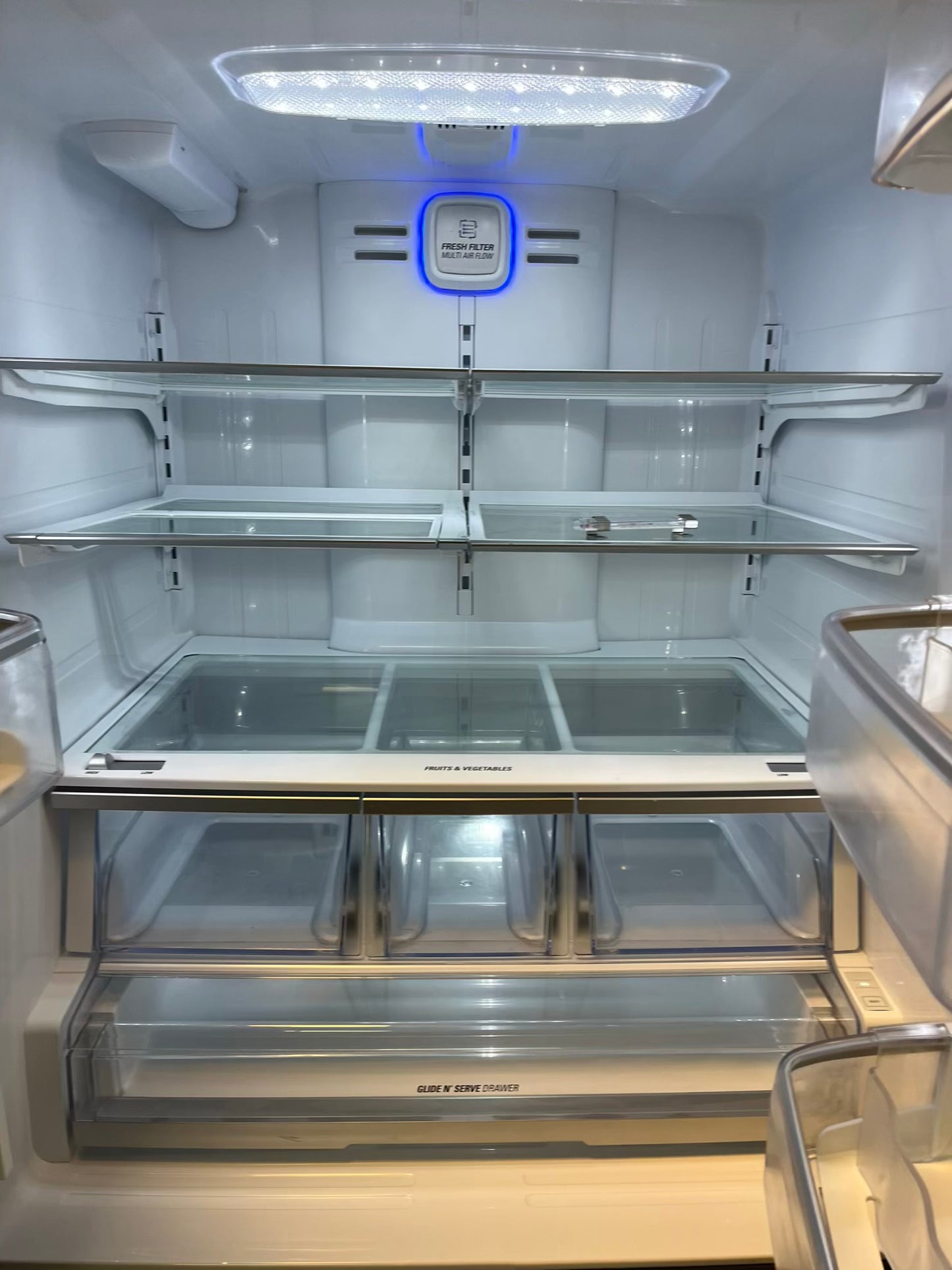 Used | Refurbished LG french door refrigerator stainless steel w/ice water dispenser 36" #RF504DL