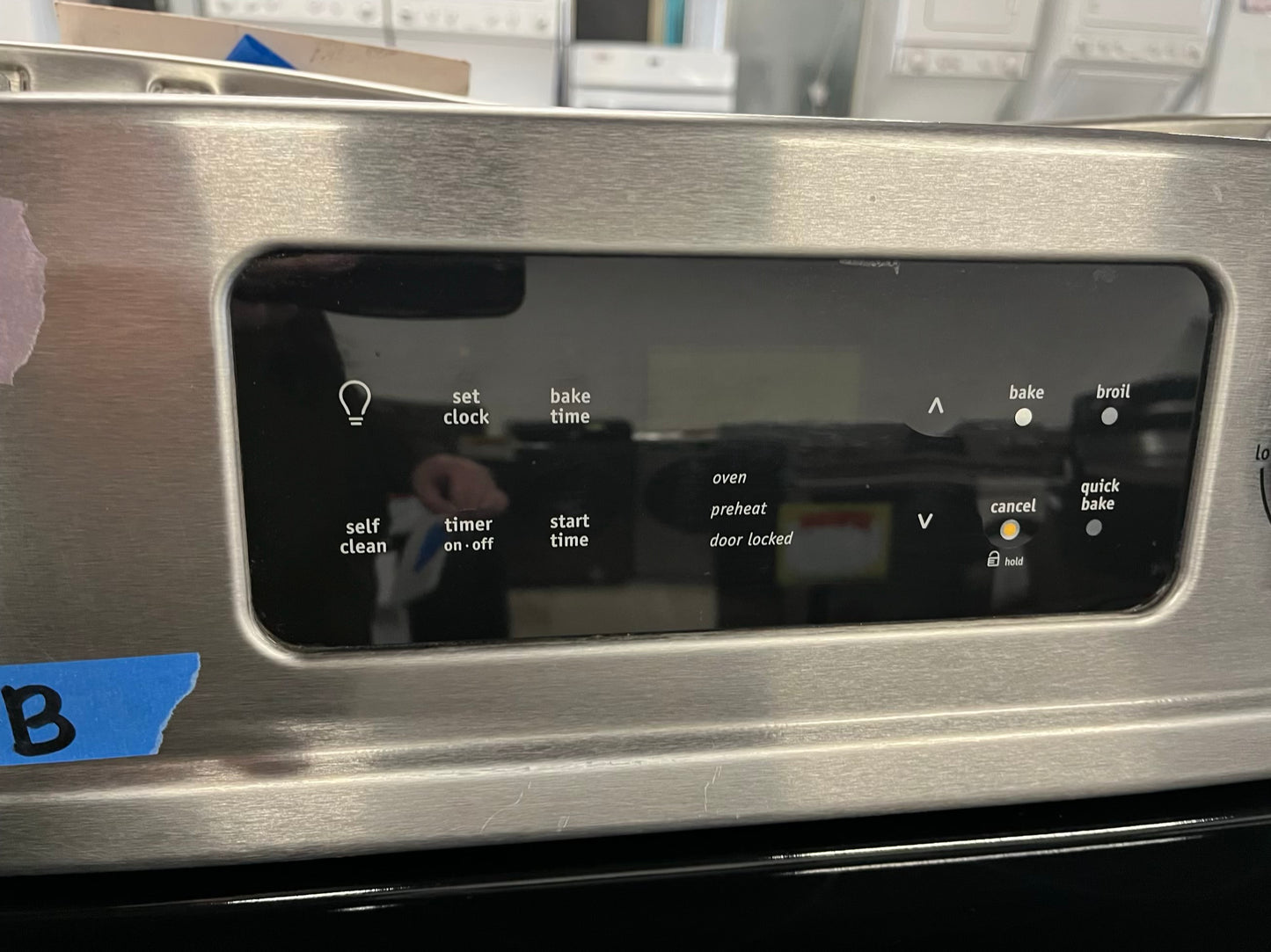 - Frigidaire electric range stainless steel 5 burner warm zone bake roast broil self clean 30” item number #ER342FB