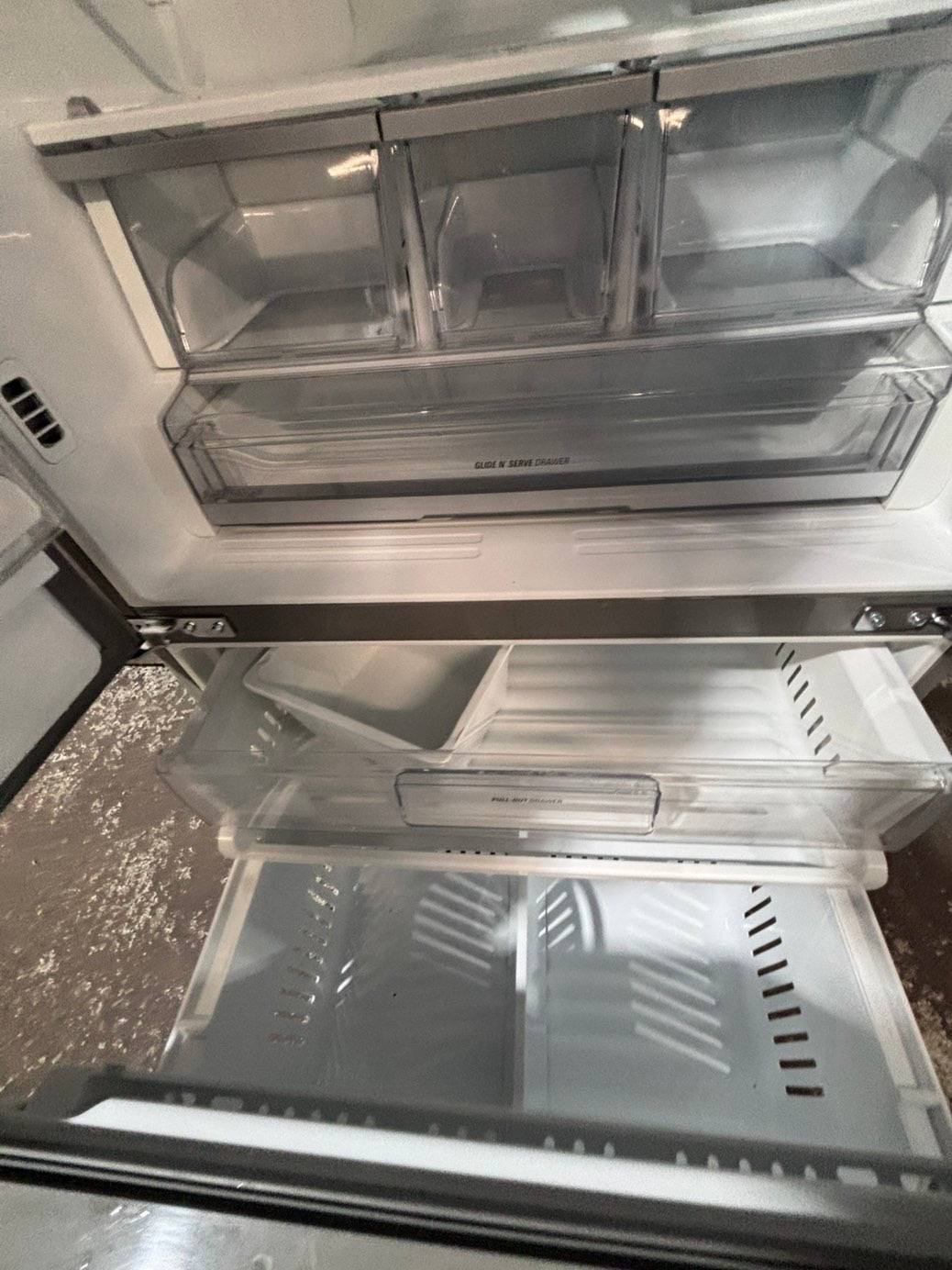 >>special price 💥LG French door Refrigerator counter depth stainless steel w/ ice water dispenser great condition 36" used-refurbished #KVVF14B