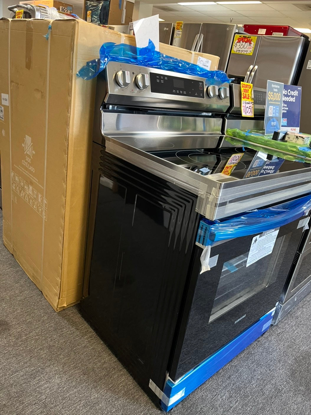 Open Box | Scratch & Dent Samsung Electric stove stainless steel, Bake broil,Bread proof,keep warm #Pw0240ML