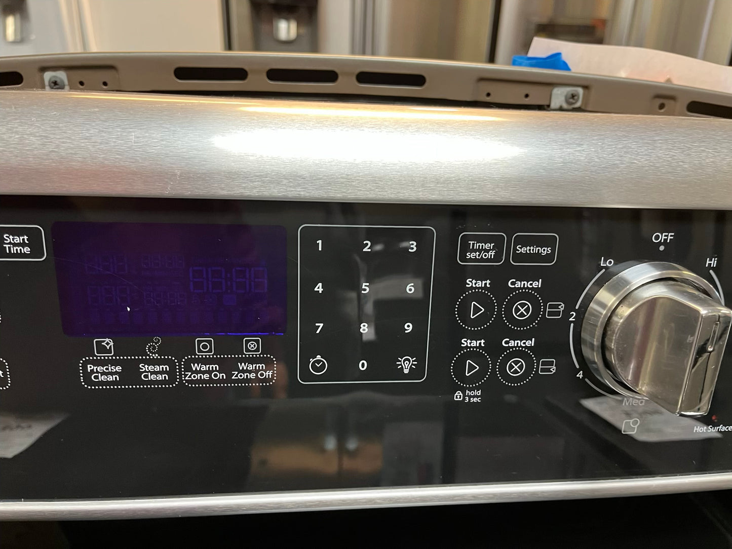 WHIRLPOOL ELECTRIC 220v STAINLESS STEEL FROZEN BAKE DOUBLE OVEN BROIL CONVECTION STEAM CLEAN 5 BURNER WARM ZONE #ER849YL