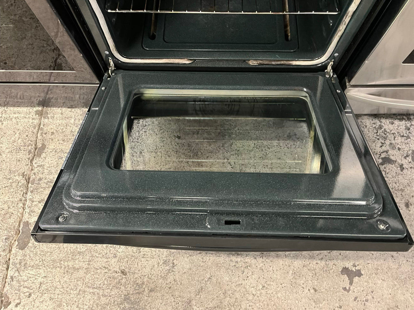 - Samsung Gas range 5 burner convection bake broil bake self clean in black #GR744LB