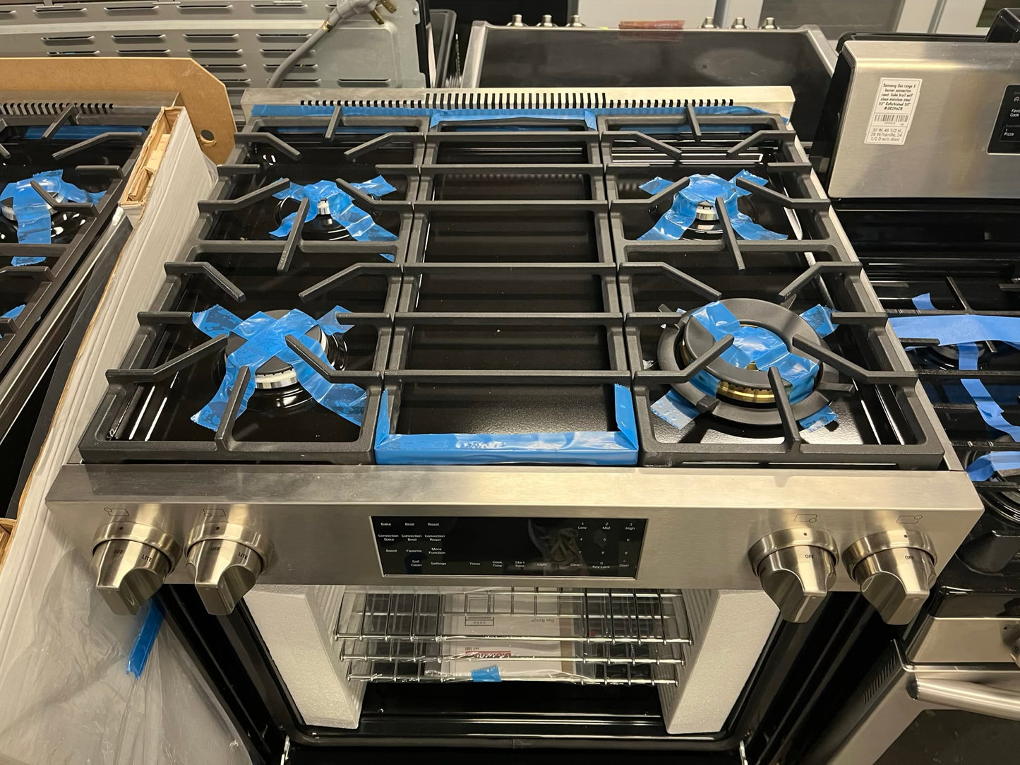 - Open box | scratch & dent Bloomberg gas range stainless steel convection roast bake broil slide in self clean 30" #GR743VB