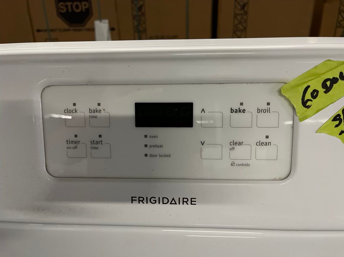 Frigidaire electric range 220v 4 burner bake broil in black & white Refurbished 30" #ER187GB-TR