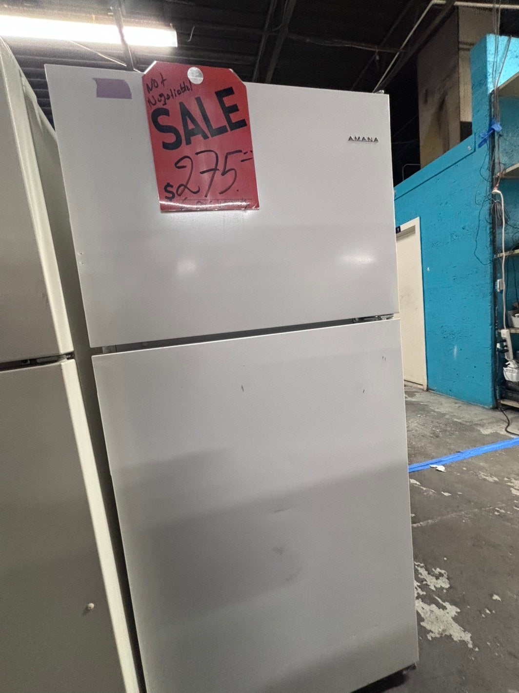 >special 💥Amana top freezer refrigerator stainless steel 30" #RF7GG7B