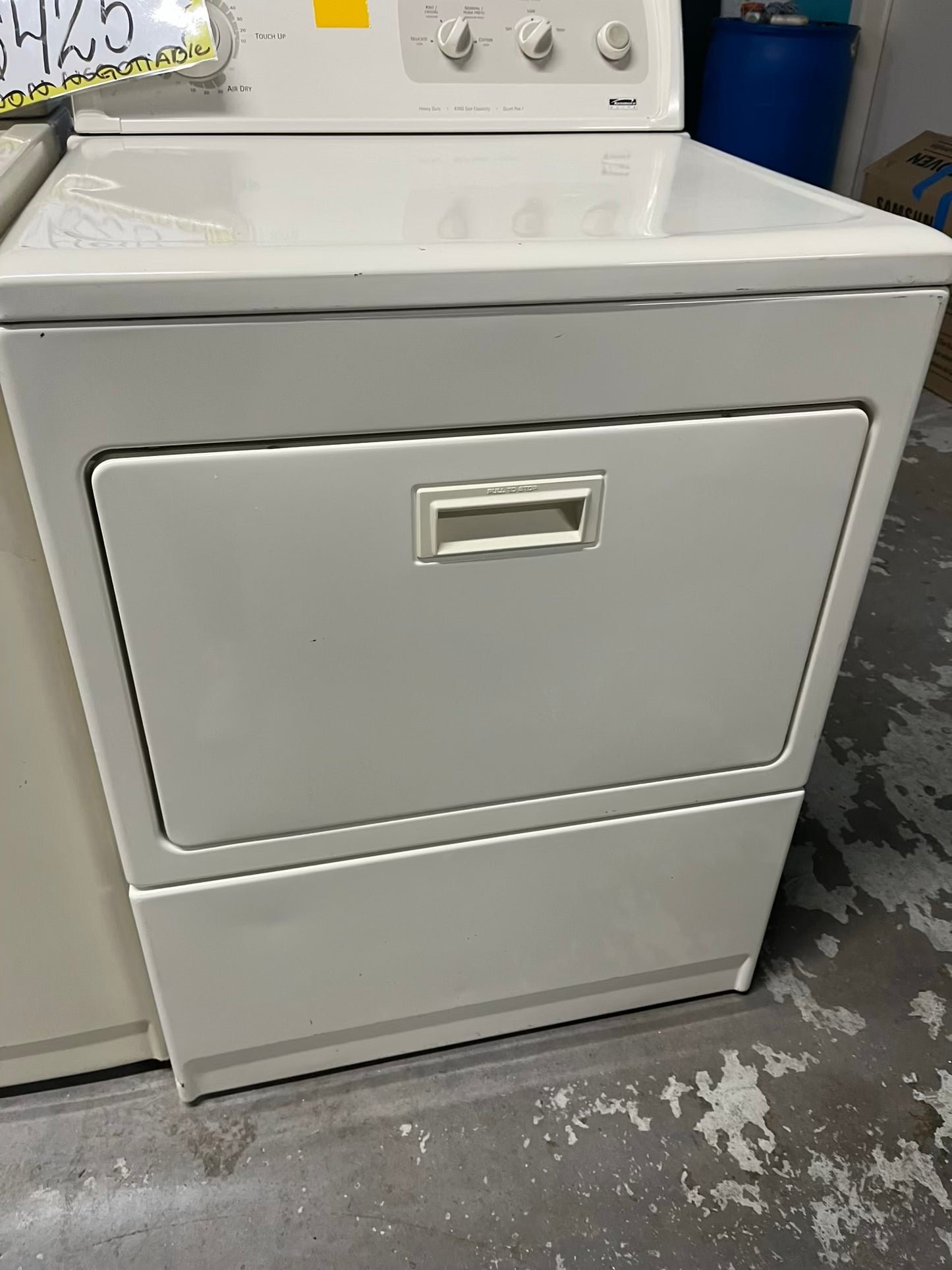- Kenmore washer & dryer set electric 220v side x side top load w/agitator used-refurbished #WD239TB