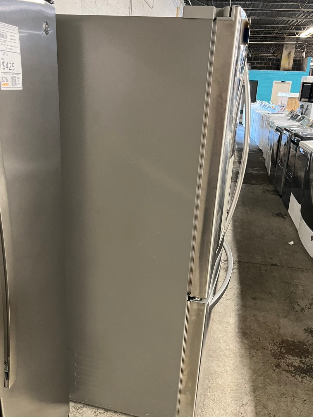 Used | Refurbished LG 36” Counter Depth french door refrigerator stainless steel w/Ice & water dispenser 36" 24 cu.ft # RF24LG0B