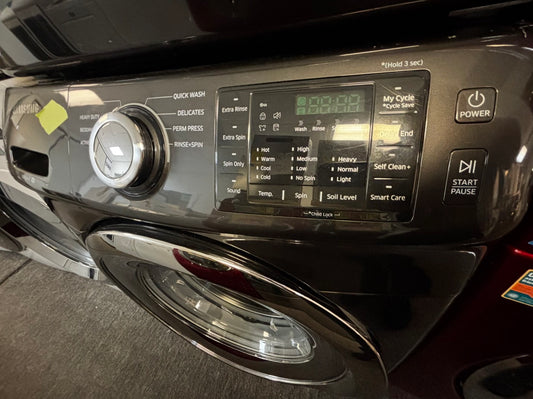 Samsung washer 4.5 cu. ft. capacity, VRT Plus, Smart Care, 1300 RPM spin, 8 preset cycles, 9 options, and 24-hour delay start. stackable or side by side  used-refurbished         #SWS647IL
