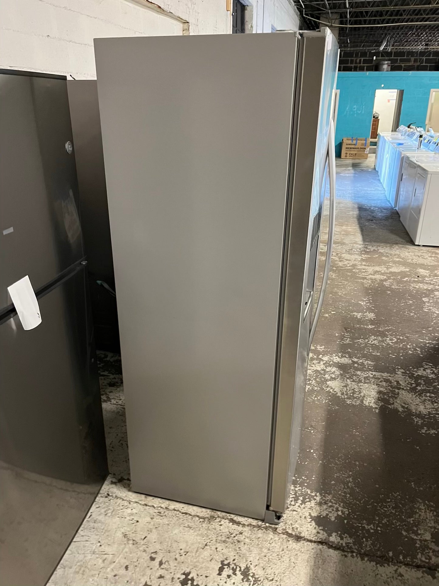 - Whirlpool Side x side Refrigerator stainless steel NO ice maker / NO water dispenser - item number #RF739AB 36” in Refurbished