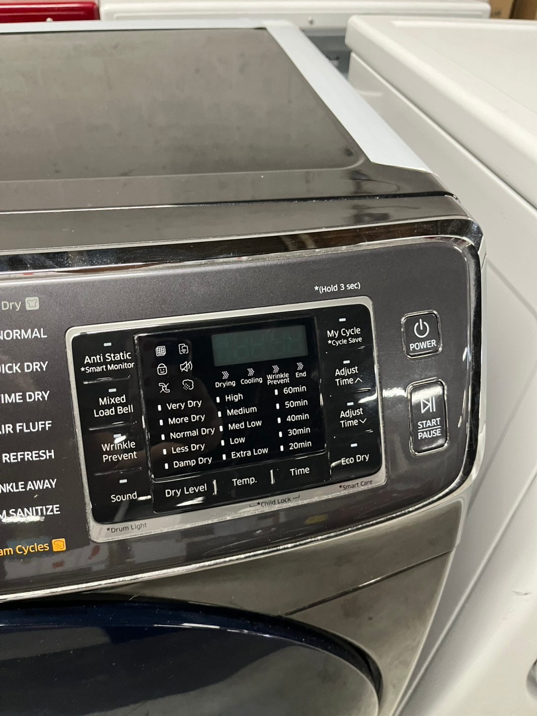 -Samsung front load stackable Gas dryer black #DG22B