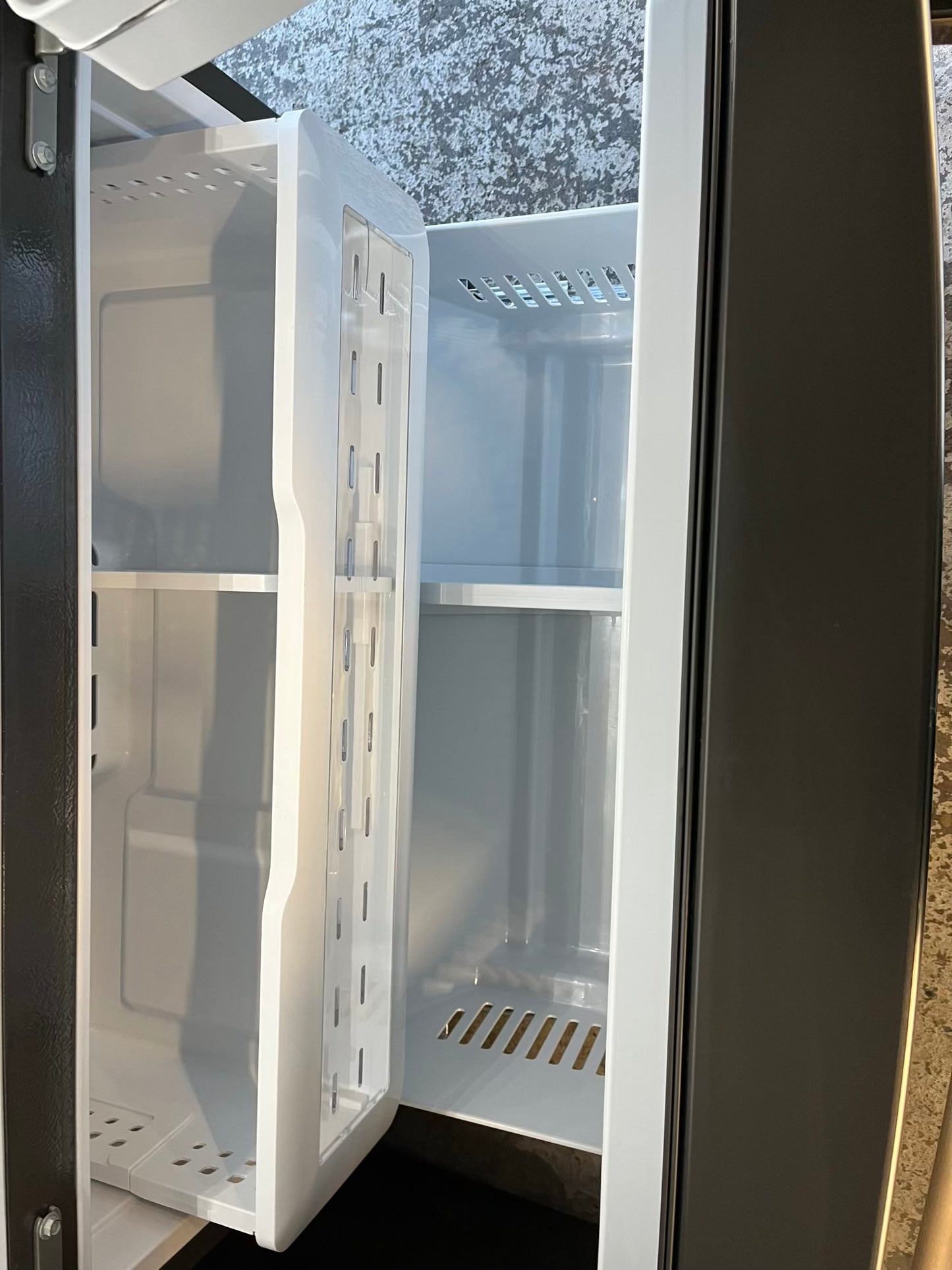 - GE French door Refrigerator counter depth stainless steel w/ ice water dispenser 36" #RF529LB