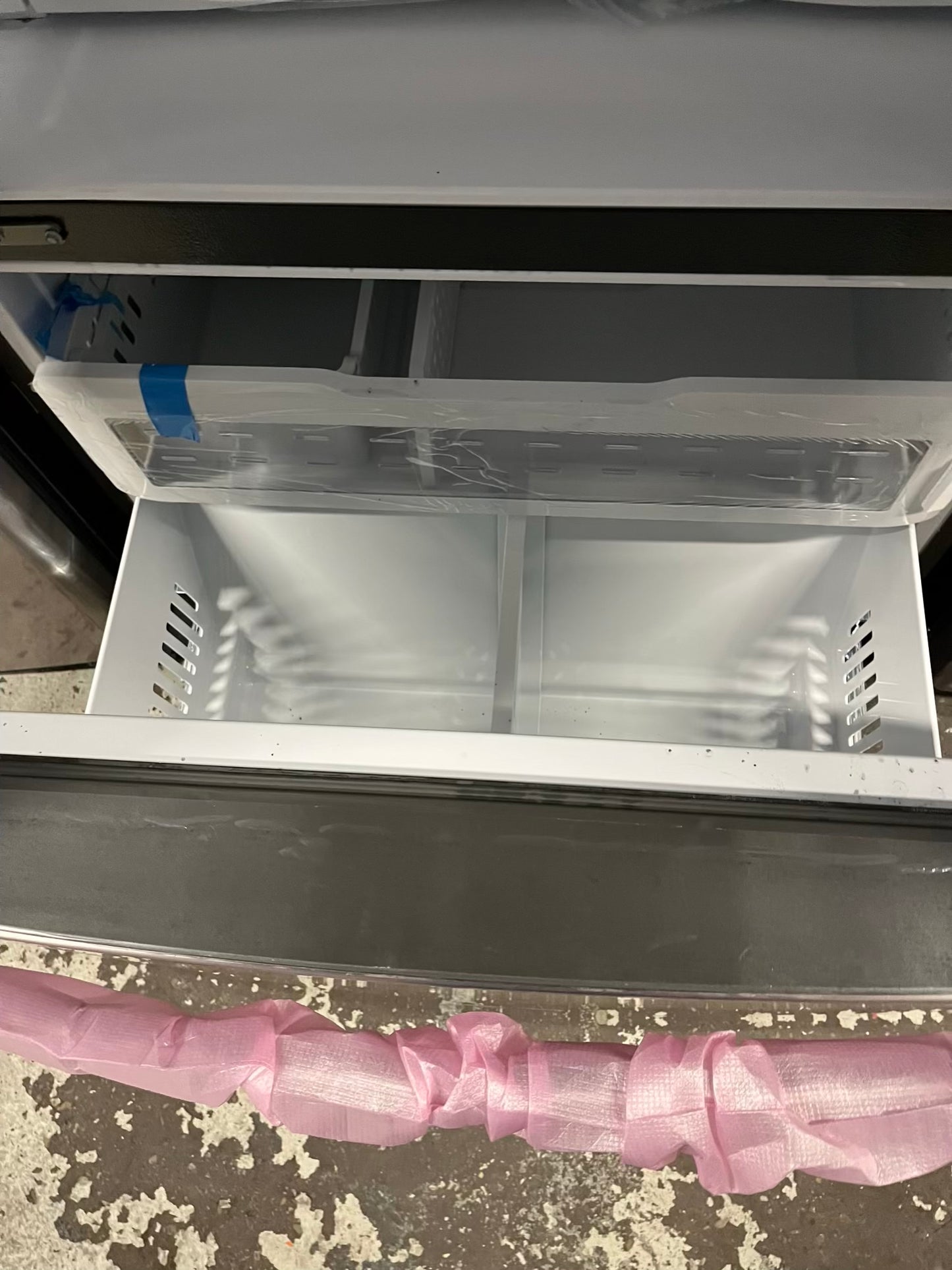 Open Box 📦 GE French Door Counter Depth Refrigerator stainless steel w/ice maker & water dispenser inside - Item number #RF632HB 36” in