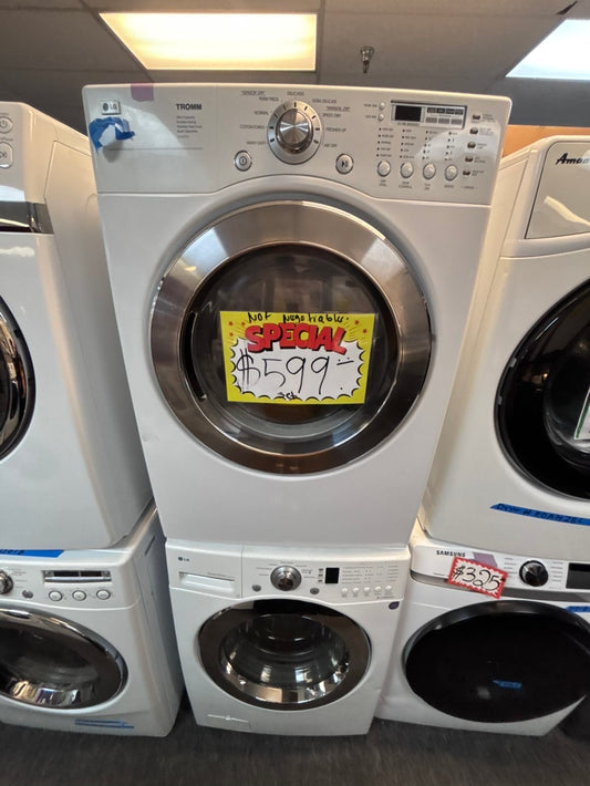 >special sale 💥LG washer 4.0cu ft & dryer 7.5 cu ft mix & match set electric 220v front load stackable or side by side - sensor dry He in white #WS667L